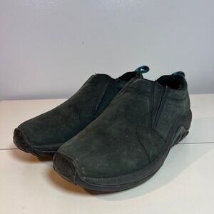 Merrell Jungle Moc Womens 8 Green Nubuck Slip On Hiking Shoes Gorpcore Bootie